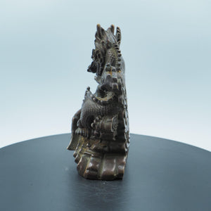 Pure Copper Dragon and Phoenix Figurines: Auspicious Wedding Decor