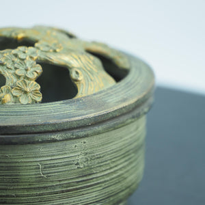 Pure Copper Plum Blossom Storage Box: Exquisite Carving, Large Capacity