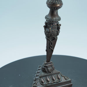 Antique-Style Copper Vajra of Mahakala: Tibetan Buddhist Ritual Object