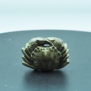 迷你創意復古青銅螃蟹雕像，手工小銅飾品，迷人動物裝飾
