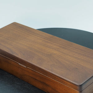 Handcrafted US Black Walnut Wooden Storage Box: Elegant Gift/Pencil Case