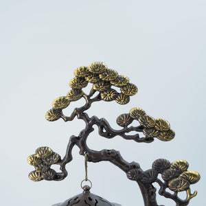 Pure Copper Hanging Incense Burner: Welcoming Pine Censer