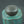Kiln-Glazed Ceramic Coffee Canister, Green Gradient, Elegant Storage Jar