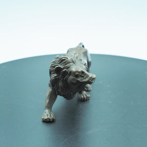 Solid Copper Male Lion Ornament, Exquisite Craftsmanship Living Room Decoration