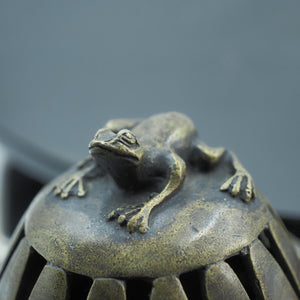 Vintage Frog Trinket Caddy, Small Multi-Purpose Craft Box
