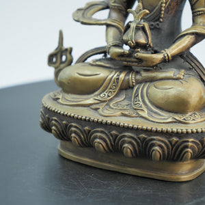 純銅藏傳佛教長壽佛像，菩薩佛母像，金剛薩埵銅像