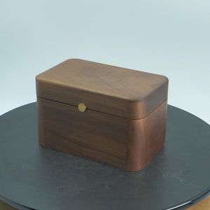 Black Walnut Bracelet Box, Elegant Storage for Bangles, Jewelry Organizer