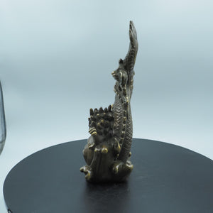 Pure Copper Auspicious Dragon Ornament: Water-Spitting Wealth Decor