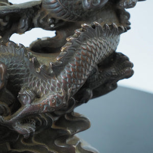 Pure Copper Dragon and Phoenix Figurines: Auspicious Wedding Decor