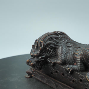Copper Water-Avoiding Auspicious Beast, Water-Absorbing Dragon King Statue, Kylin Craft Ornament