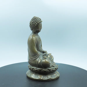 Brass Shakyamuni Buddha Statue: Zen Home Altar Decor