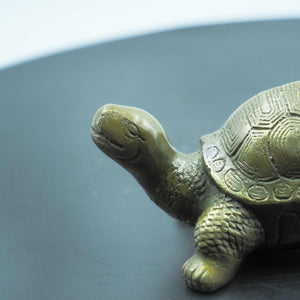 Pure Copper Tortoise Figurine, Classic Longevity Copper Ornament, Durable Brass Turtle Decoration
