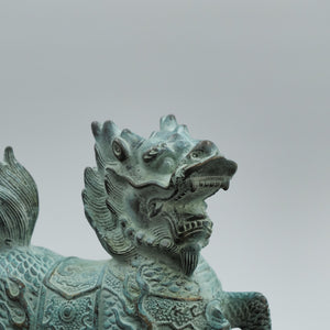 Bronze-Qilin-Statuen im Antik-Stil: Feng Shui Wohlstands-Wächter