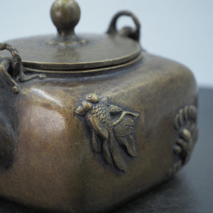 Pure Copper Goldfish Kettle, Pure Handmade with Exquisite Craftsmanship