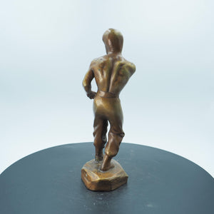 Pure Copper Bruce Lee Statue, Martial Artist with "Be Water" Gesture