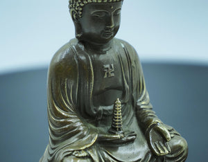 銅製大日佛像：家居供奉裝飾品