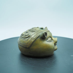 Pure Copper Pig Figurine: Good Fortune Coin Bank Ornament