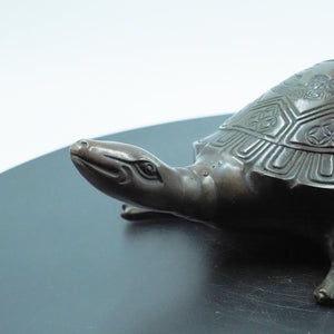 Pure Copper Dragon Turtle Statue: Traditional Feng Shui Decor