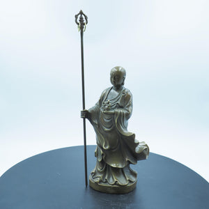 Reine Kupfer Ksitigarbha Bodhisattva Statue: Jiuhuashan Dizang Wang Figur