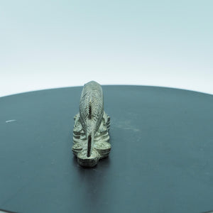 Pure Copper Golden Dragon Fish Figurine with Money Base, Symbol of Abundance and Prosperity