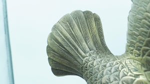 Hand-Carved Brass Eagle statuewith Grand Vision Design, Majestic Eagle Decorative Gift