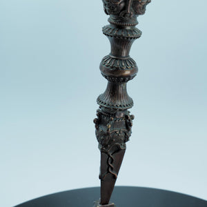 Antique-Style Copper Vajra of Mahakala: Tibetan Buddhist Ritual Object