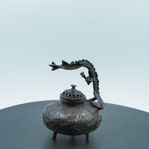 Pure Copper Dragon Incense Burner: Antique-Style Aromatic Ornament
