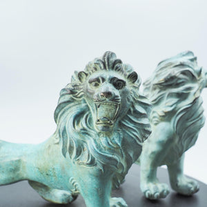Pure Copper Majestic Lion Figurine, Inspired by Ancient Bronze Lion of Venice