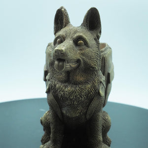Copper Shepherd Dog Pen Holder: American Desk Organizer