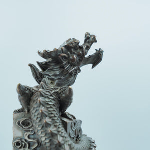 Copper Flying Dragon Incense Burner: Auspicious Feng Shui Decor
