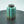 Kiln-Glazed Ceramic Coffee Canister, Green Gradient, Elegant Storage Jar