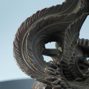 Pure Copper Dragon and Phoenix Figurines: Auspicious Wedding Decor