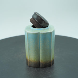 Kiln-Glazed Gradient Ceramic Storage Jar, Ideal for Coffee, Tea, Spices