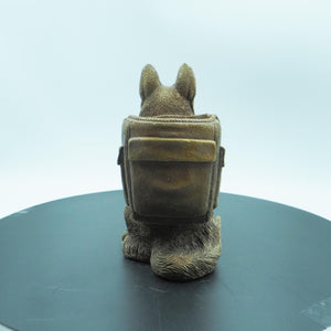 Copper Shepherd Dog Pen Holder: American Desk Organizer