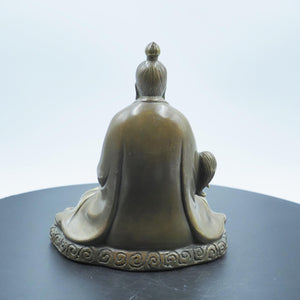 Pure Copper Tai Shang Lao Jun Statue: Taoist Home Altar Figurine