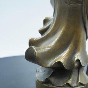 Reine Kupfer Ksitigarbha Bodhisattva Statue: Jiuhuashan Dizang Wang Figur