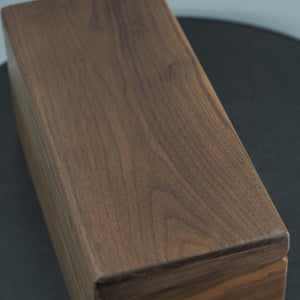 Handmade Black Walnut Keepsake Box: Minimalist Wood Storage