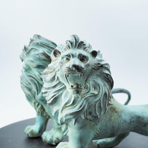 Pure Copper Majestic Lion Figurine, Inspired by Ancient Bronze Lion of Venice