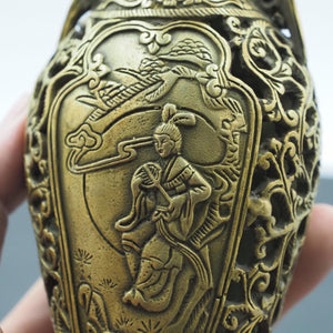 Pairs of Little Lady Miniature Vase Ornament, Exquisitely Crafted Hollow Mini Flower Vase