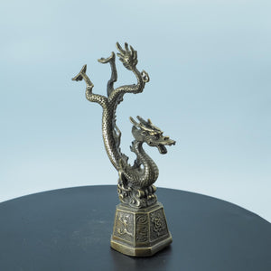 Messing-Fliegender-Drachen-Ornament: Traditionelle Chinesische Feng Shui Dekoration