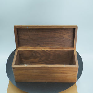 Handmade Black Walnut Keepsake Box: Minimalist Wood Storage