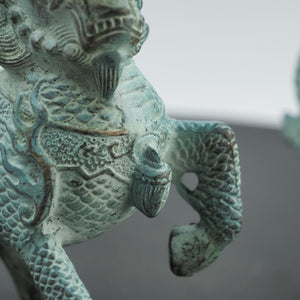 Bronze-Qilin-Statuen im Antik-Stil: Feng Shui Wohlstands-Wächter