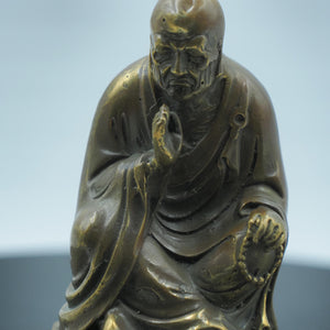 Solid Copper Daruma Buddha Statue: Zen Home Decor Collectible