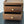 Handcrafted Black Walnut Two-Drawer Box: Minimalist Brass Knob Organizer