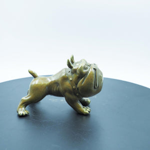 Pure Copper French Bulldog Statue, Handcrafted Decorative Art Piece
