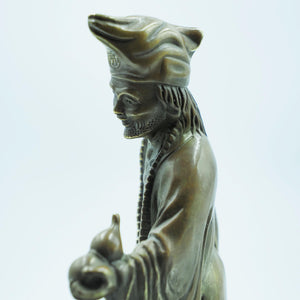 Pure Copper Ji Gong Statue - Living Buddha Daoji Monk Altar Decoration