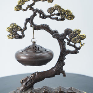 Pure Copper Hanging Incense Burner: Welcoming Pine Censer