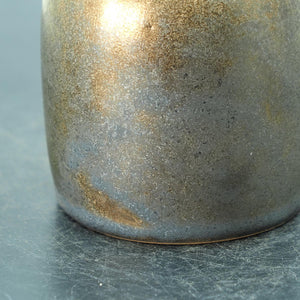 Handmade Metallic Glaze Ceramic Jar with Lid: Tea Spice Storage