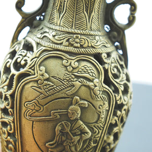 Pairs of Little Lady Miniature Vase Ornament, Exquisitely Crafted Hollow Mini Flower Vase