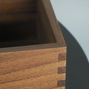 Handcrafted Black Walnut Wooden Organizer, 3-Compartment Desk Tray
